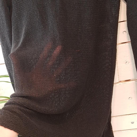 Club Monaco drapey semi-sheer tunic sweater S - Picture 6 of 7